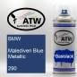 Preview: BMW, Malediven Blue Metallic, 290: 400ml Sprühdose, von ATW Autoteile West.